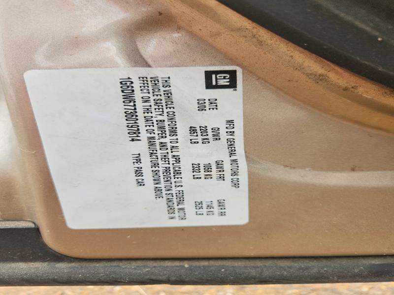 2006 Cadillac Sts მანქანა იყიდება აუქციონზე, vin: 1G6DW677360197814, აუქციონის ნომერი: 48344926