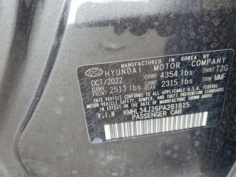 Aukcja sprzedaży 2023 Hyundai Sonata, vin: KMHL34J26PA281815, numer aukcji: 51410626
