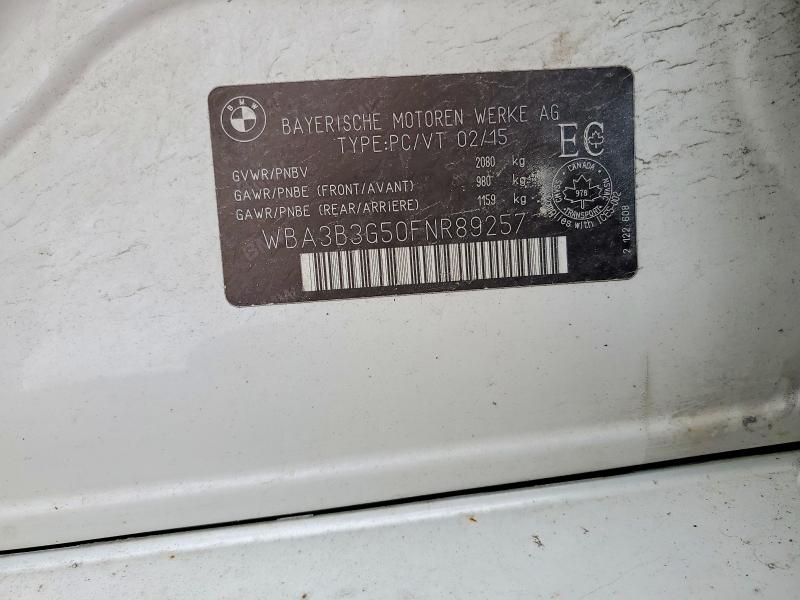 Продажа на аукционе авто 2015 Bmw 328, vin: WBA3B3G50FNR89257, номер лота: 50666856