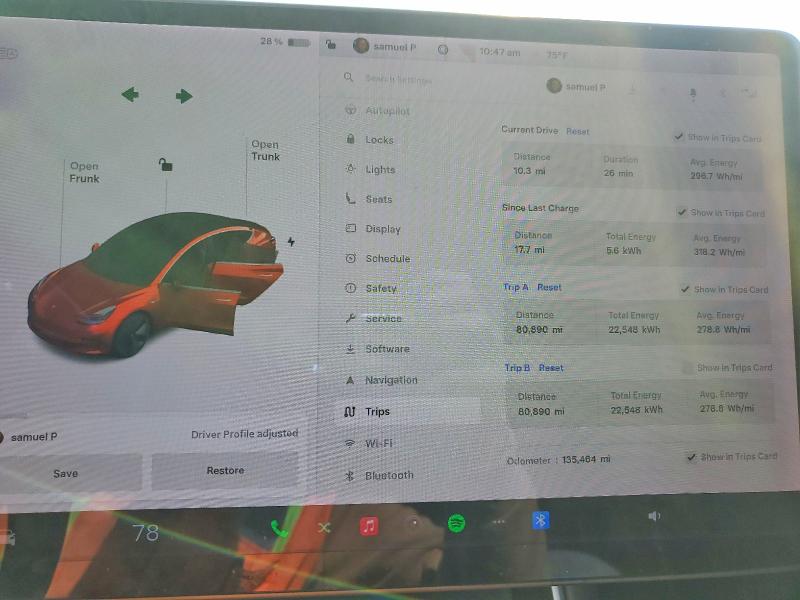 49087926 :رقم المزاد ، 5YJ3E1EA3LF657743 vin ، 2020 Tesla Model 3 مزاد بيع