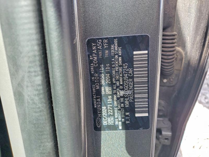 2025 Hyundai Elantra მანქანა იყიდება აუქციონზე, vin: KMHLS4DG0SU947245, აუქციონის ნომერი: 48108916