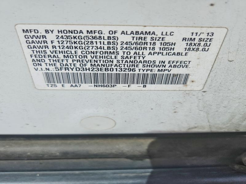 Продаж на аукціоні авто 2014 Acura Mdx, vin: 5FRYD3H23EB013296, номер лоту: 50971116