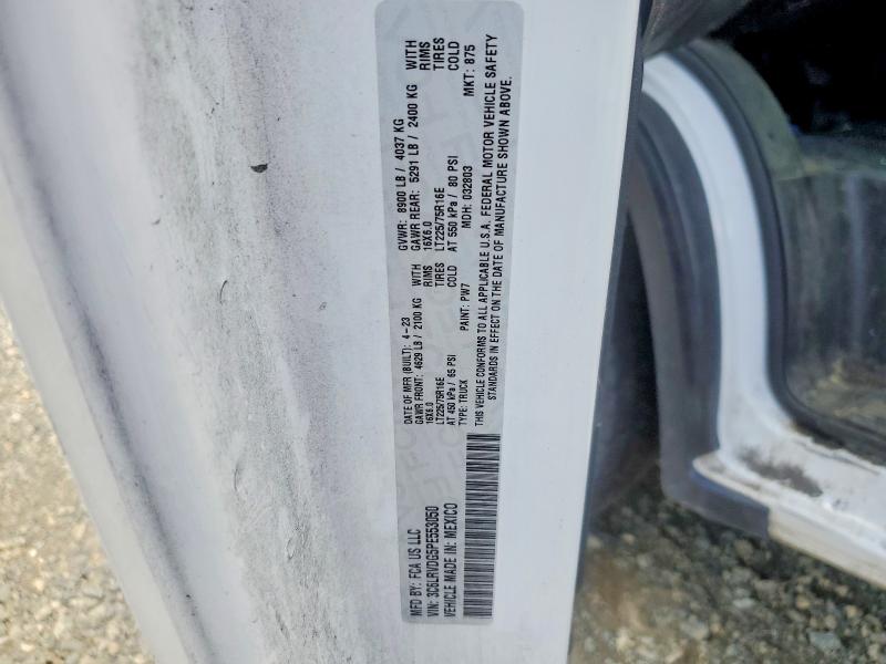 48668366 :رقم المزاد ، 3C6LRVDG5PE553050 vin ، 2023 Ram Promaster 2500 مزاد بيع