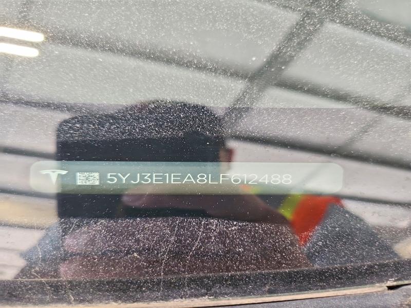 Продажа на аукционе авто 2020 Tesla Model 3, vin: 5YJ3E1EA8LF612488, номер лота: 49779216