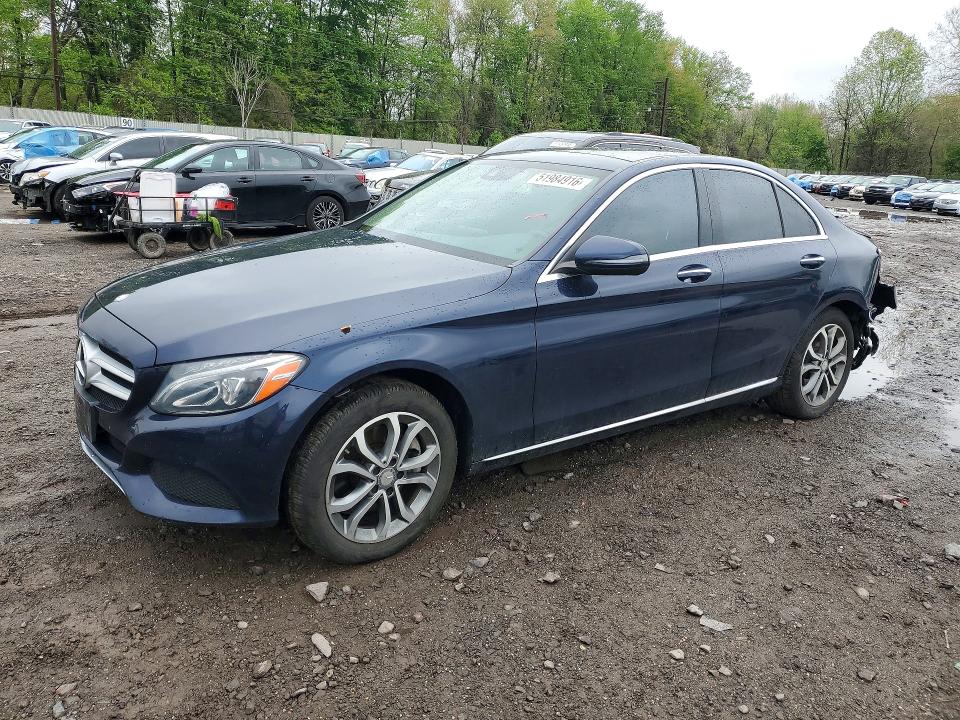 2016 Mercedes-benz C მანქანა იყიდება აუქციონზე, vin: WDDWF4KB8GR171802, აუქციონის ნომერი: 51984916