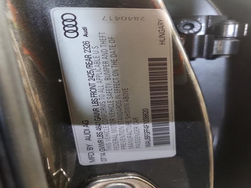 2015 Audi A3 მანქანა იყიდება აუქციონზე, vin: WAUBFGFF4F1038620, აუქციონის ნომერი: 48812356