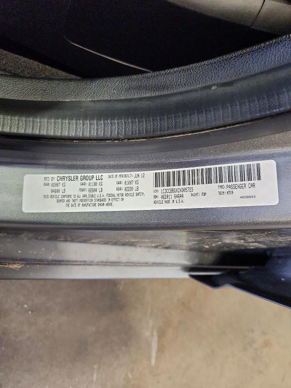 2012 Chrysler 200 მანქანა იყიდება აუქციონზე, vin: 1C3CCBBGXCN305723, აუქციონის ნომერი: 50966666