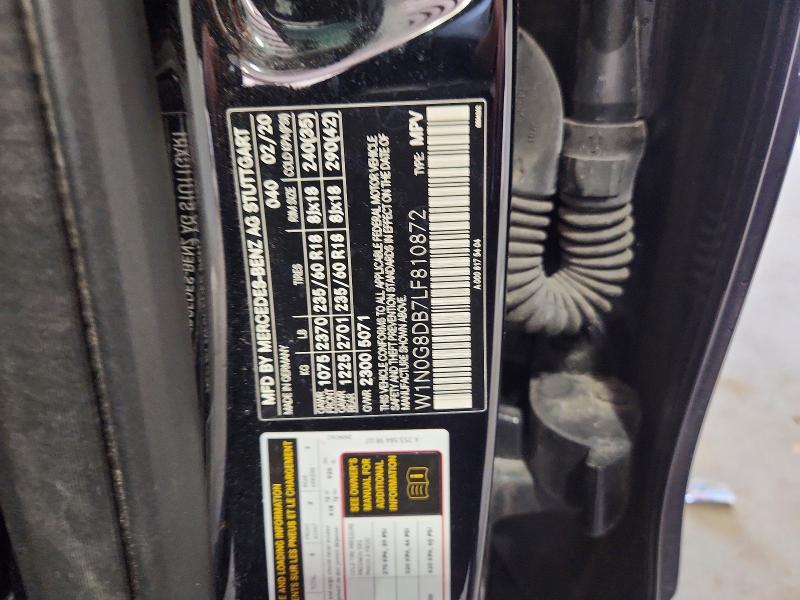 Aukcja sprzedaży 2020 Mercedes-benz Glc, vin: W1N0G8DB7LF810872, numer aukcji: 49265766