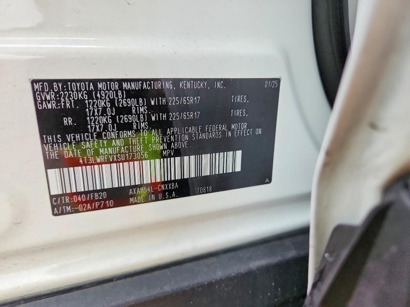 Продажа на аукционе авто 2025 Toyota Rav4, vin: 4T3LWRFVXSU173056, номер лота: 50938216