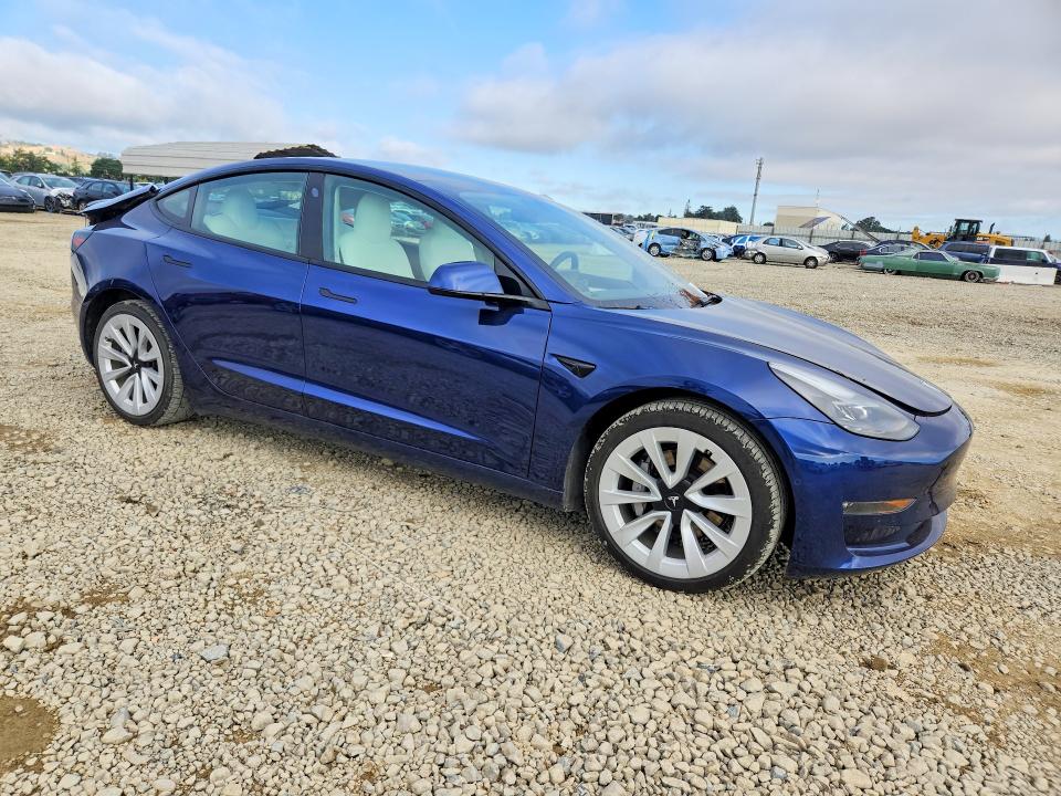 2022 Tesla Model 3 მანქანა იყიდება აუქციონზე, vin: 5YJ3E1EB5NF144232, აუქციონის ნომერი: 50525666
