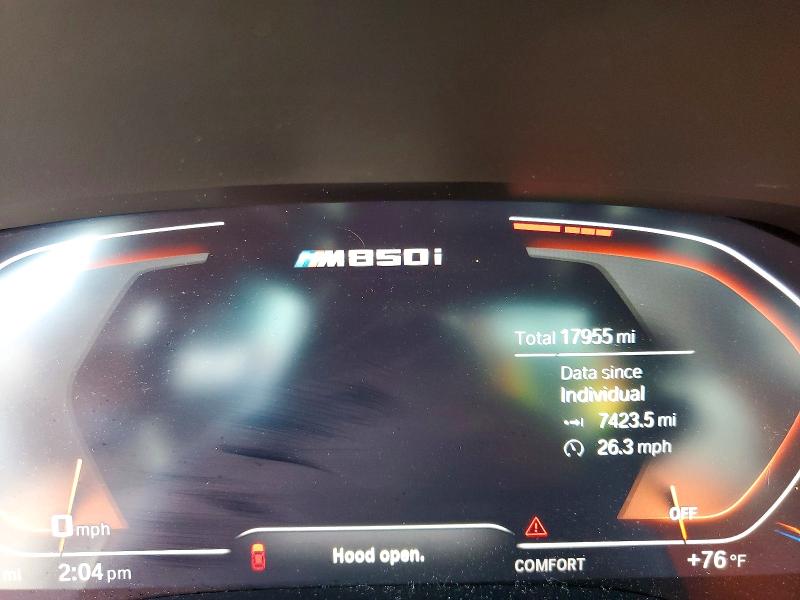 49974606 :رقم المزاد ، WBAGV8C06NCH89562 vin ، 2022 Bmw M850xi مزاد بيع