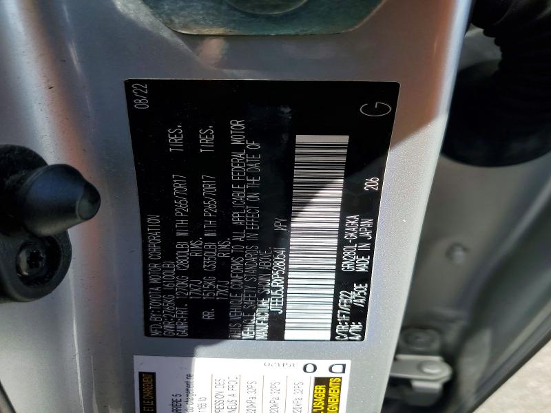Auction sale of the 2023 Toyota 4runner, vin: JTEEU5JRXP5280541, lot number: 48869766