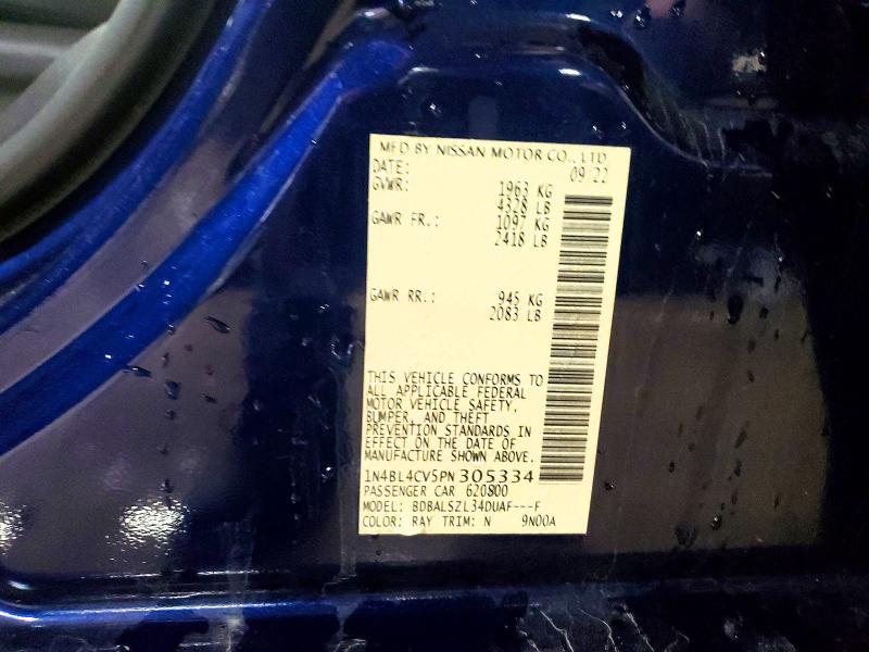 48994276 :رقم المزاد ، 1N4BL4CV5PN305334 vin ، 2023 Nissan Altima مزاد بيع