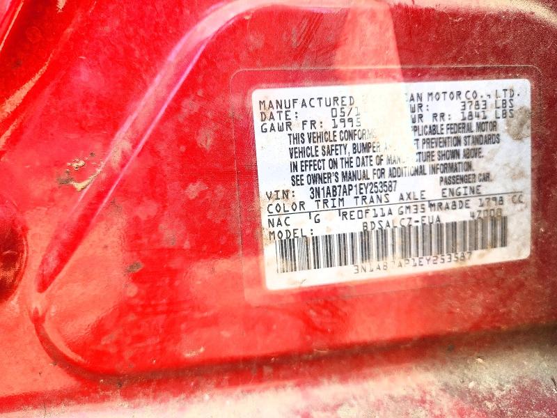 Aukcja sprzedaży 2014 Nissan Sentra, vin: 3N1AB7AP1EY253587, numer aukcji: 51207946
