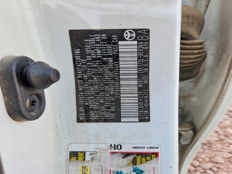 2019 Toyota Corolla მანქანა იყიდება აუქციონზე, vin: 5YFBURHE4KP914441, აუქციონის ნომერი: 51998156