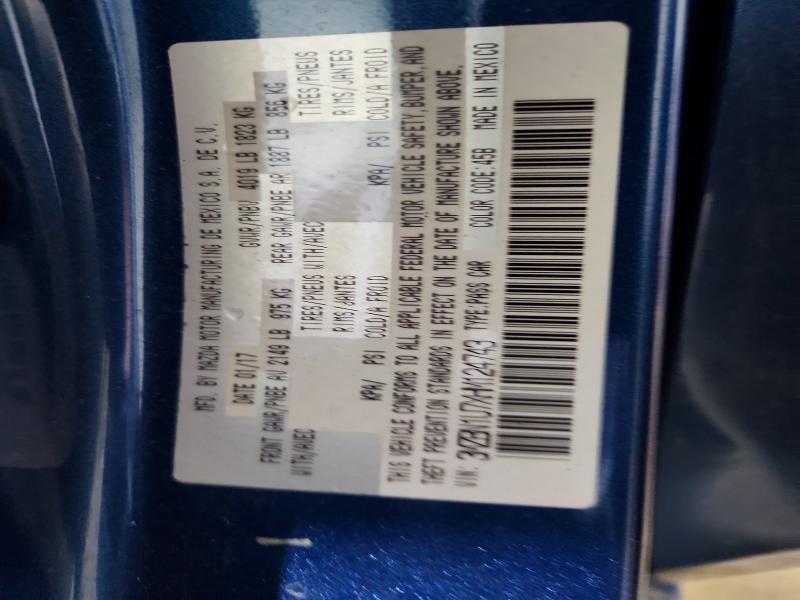 48464466 :رقم المزاد ، 3MZBN1U7XHM124743 vin ، 2017 Mazda 3 مزاد بيع