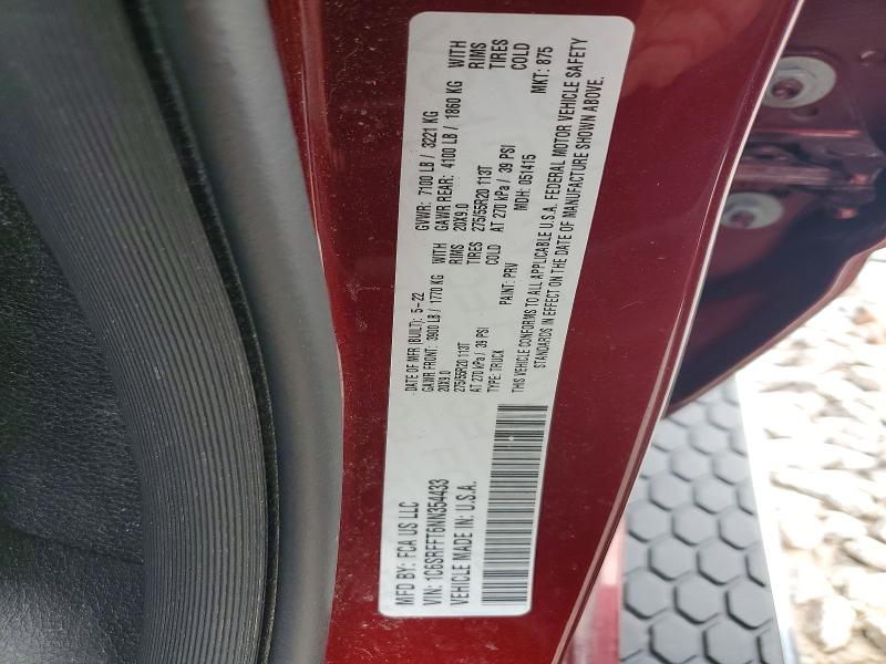 Продажа на аукционе авто 2022 Ram 1500, vin: 1C6SRFFT6NN354433, номер лота: 49386176
