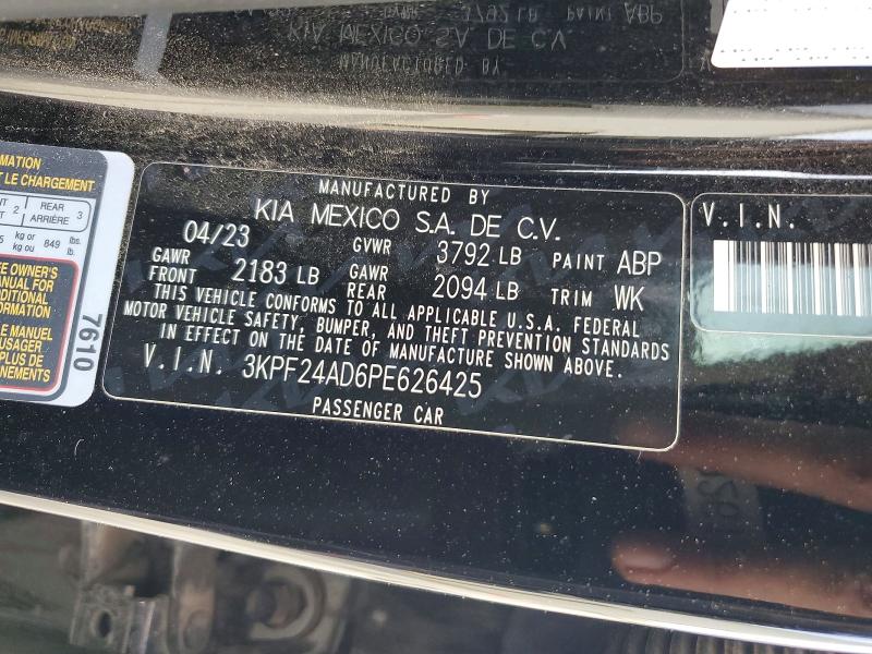 Aukcja sprzedaży 2023 Kia Forte, vin: 3KPF24AD6PE626425, numer aukcji: 49501176