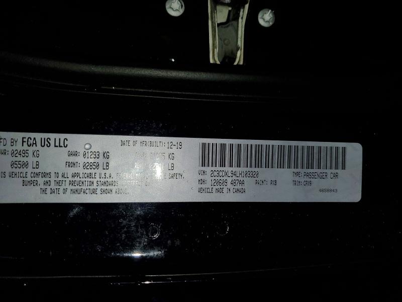 2020 Dodge Charger მანქანა იყიდება აუქციონზე, vin: 2C3CDXL94LH103320, აუქციონის ნომერი: 48781336