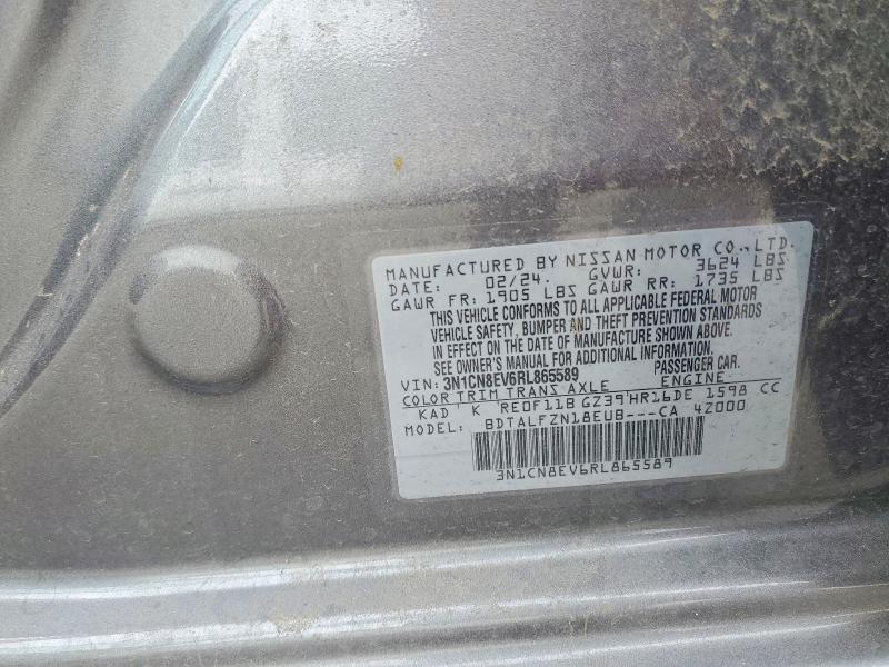 Aukcja sprzedaży 2024 Nissan Versa, vin: 3N1CN8EV6RL865589, numer aukcji: 48197516