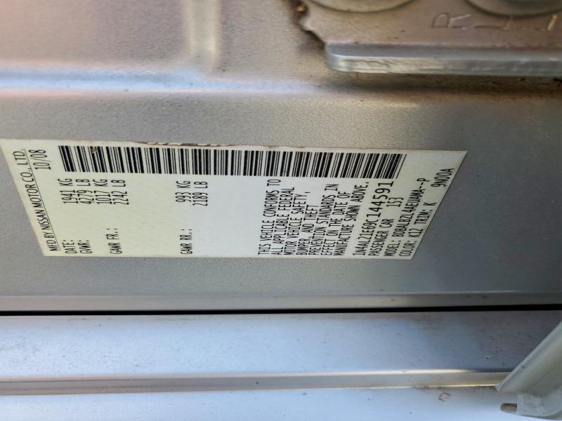 Aukcja sprzedaży 2009 Nissan Altima, vin: 1N4AL21E69C144591, numer aukcji: 51127666