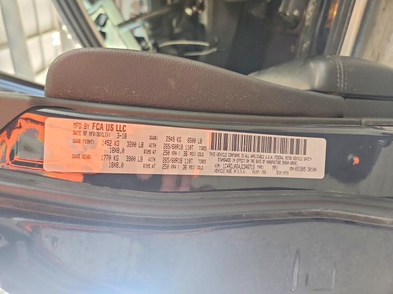 50714556 :رقم المزاد ، 1C4RDJAG4JC346713 vin ، 2018 Dodge Durango مزاد بيع