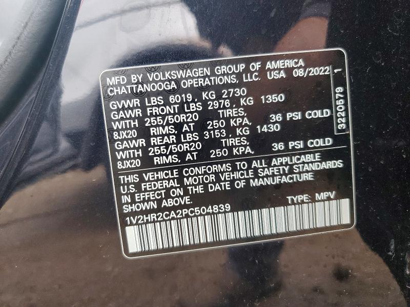 Продаж на аукціоні авто 2023 Volkswagen Atlas, vin: 1V2HR2CA2PC504839, номер лоту: 49718636
