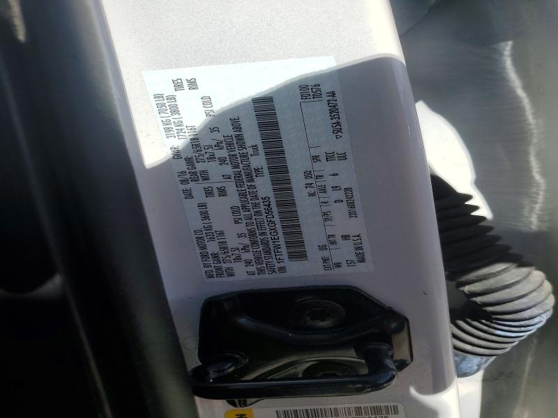 2016 Ford F150 მანქანა იყიდება აუქციონზე, vin: 1FTFW1EGXGFD56435, აუქციონის ნომერი: 49258046