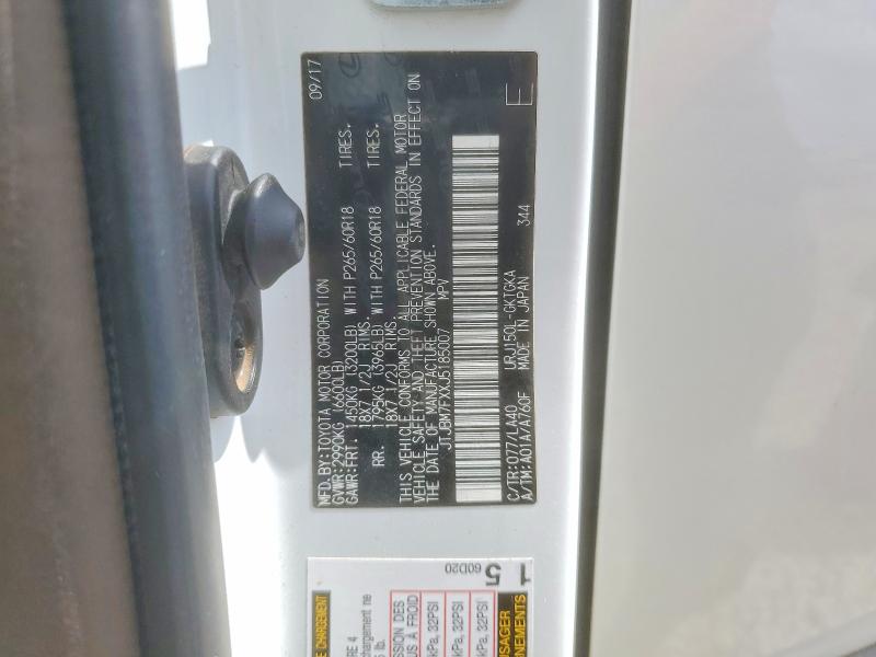 Aukcja sprzedaży 2018 Lexus Gx, vin: JTJBM7FXXJ5185007, numer aukcji: 50058766