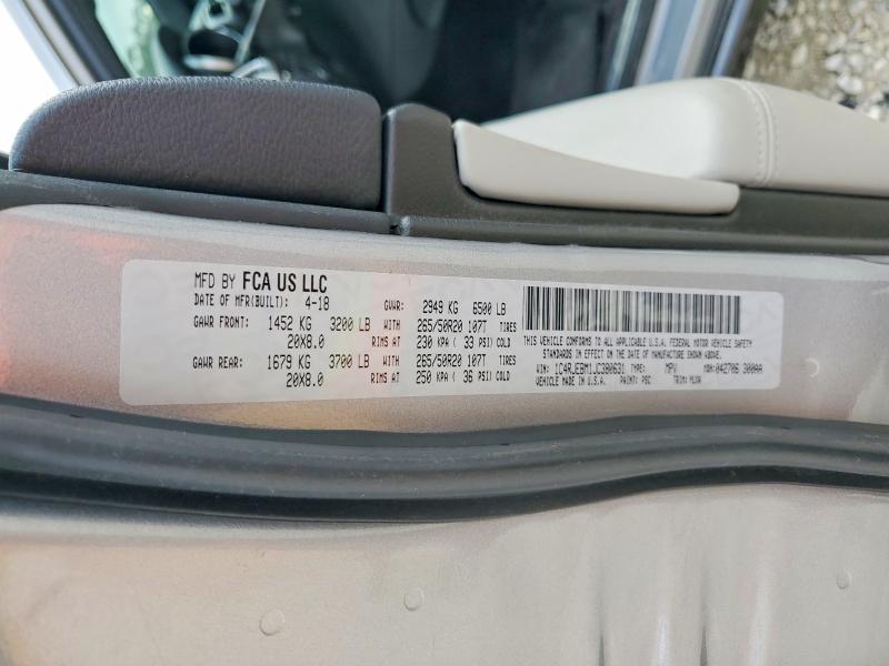 Продажа на аукционе авто 2018 Jeep Grand Cherokee, vin: 1C4RJEBM1JC380631, номер лота: 51027286