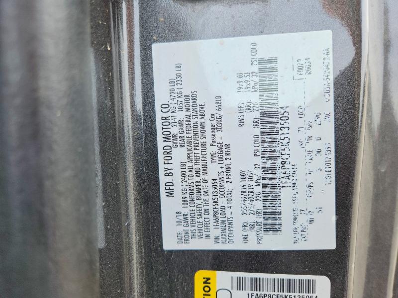 Продажа на аукционе авто 2019 Ford Mustang, vin: 1FA6P8CF5K5135054, номер лота: 49032106