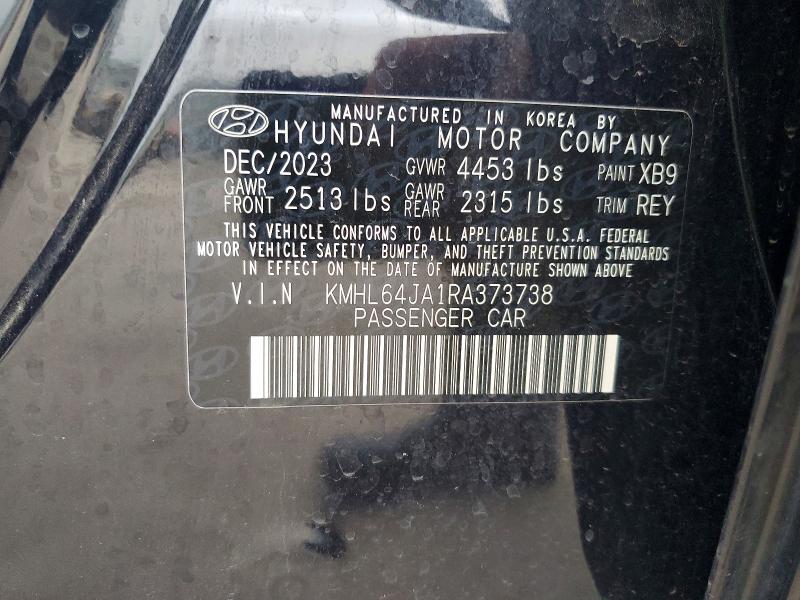 51104326 :رقم المزاد ، KMHL64JA1RA373738 vin ، 2024 Hyundai Sonata مزاد بيع
