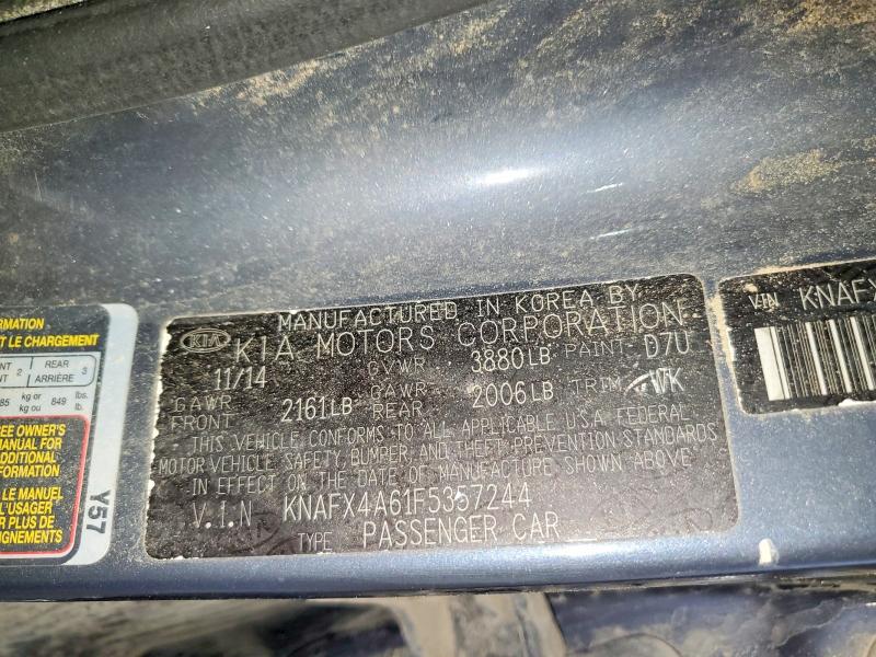 Aukcja sprzedaży 2015 Kia Forte, vin: KNAFX4A61F5357244, numer aukcji: 51653276