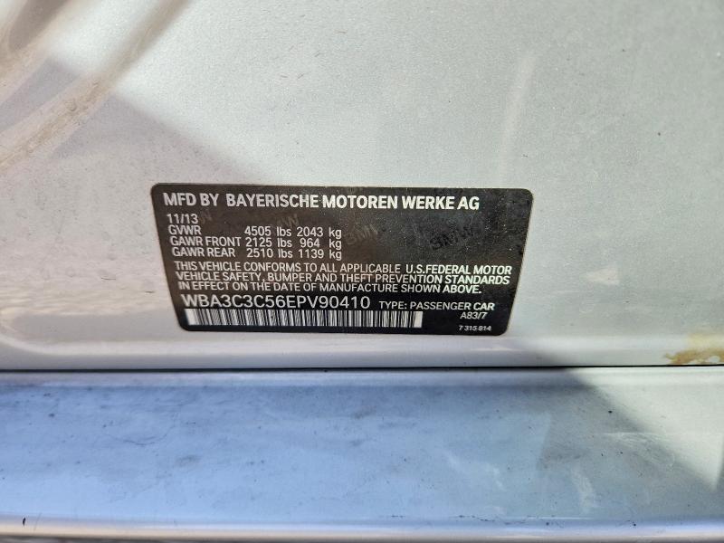 50706966 :رقم المزاد ، WBA3C3C56EPV90410 vin ، 2014 Bmw 320 مزاد بيع