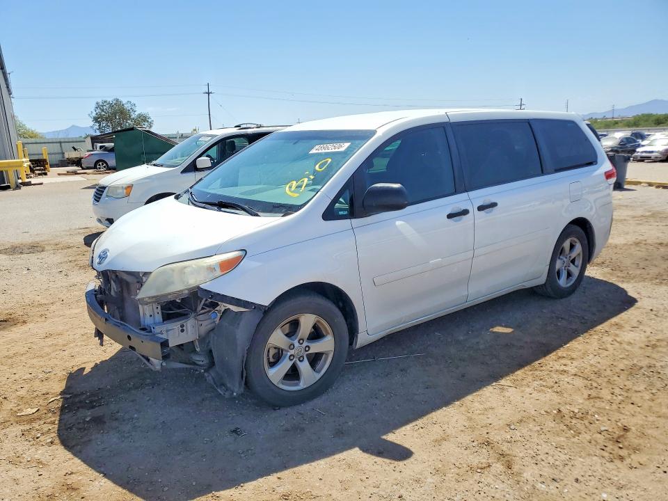 48962506 :رقم المزاد ، 5TDZK3DC6CS258466 vin ، 2012 Toyota Sienna مزاد بيع
