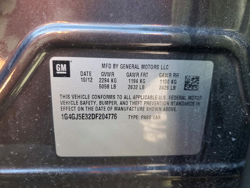 Aukcja sprzedaży 2013 Buick Lacrosse, vin: 1G4GJ5E32DF204776, numer aukcji: 48938816