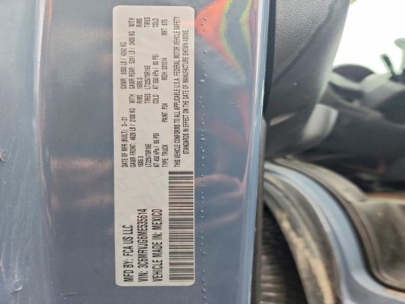 Auction sale of the 2021 Ram Promaster 3500, vin: 3C6MRVJG6ME535614, lot number: 48963486