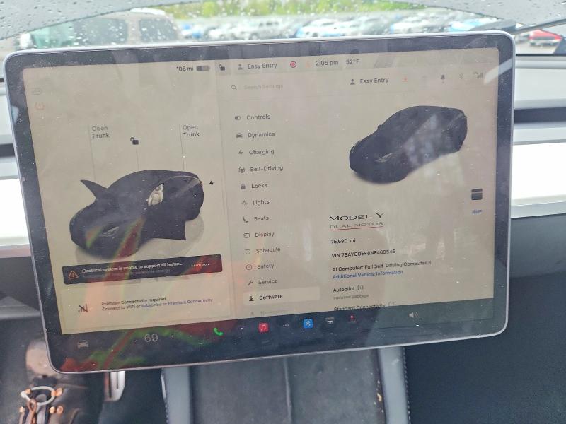 Aukcja sprzedaży 2022 Tesla Model Y, vin: 7SAYGDEF8NF469545, numer aukcji: 50970526