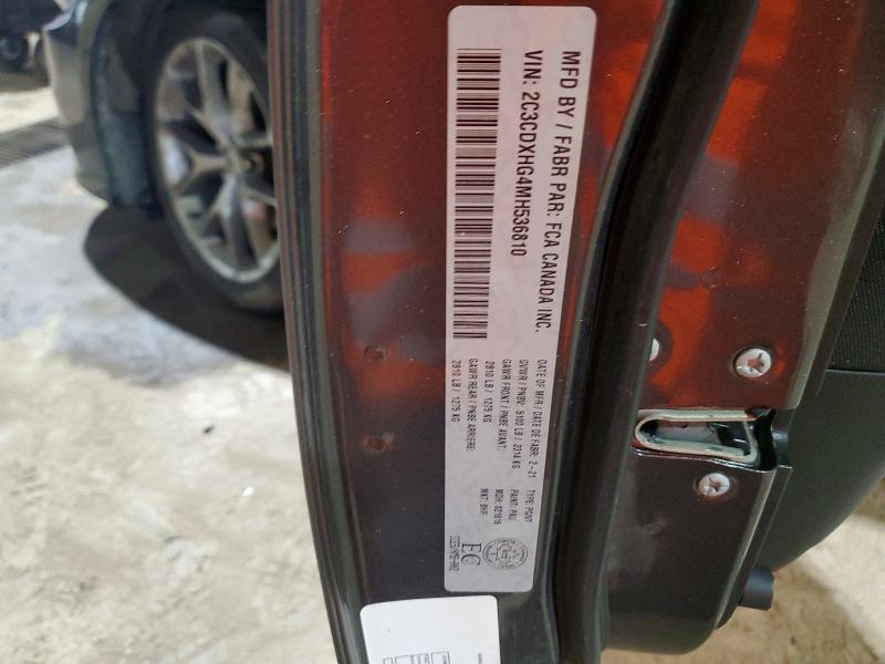 Продаж на аукціоні авто 2021 Dodge Charger, vin: 2C3CDXHG4MH536810, номер лоту: 49791886
