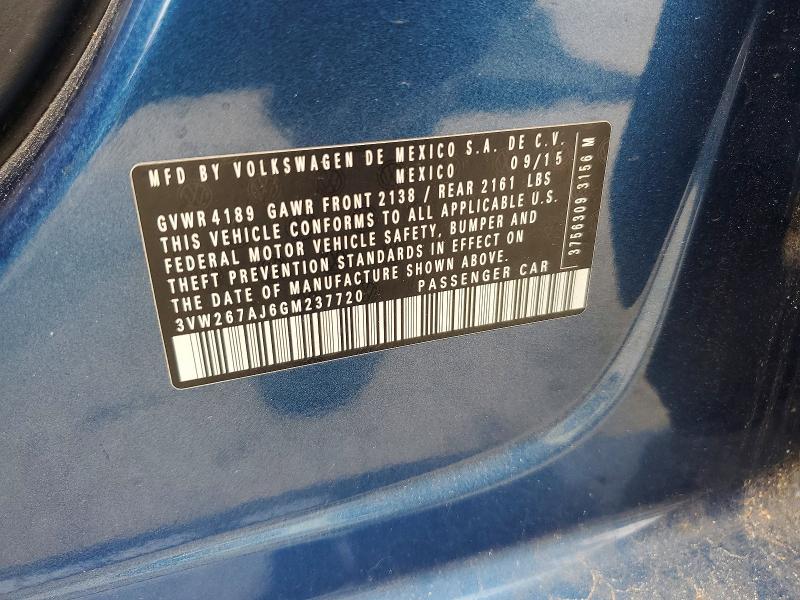Aukcja sprzedaży 2016 Volkswagen Jetta, vin: 3VW267AJ6GM237720, numer aukcji: 48944866