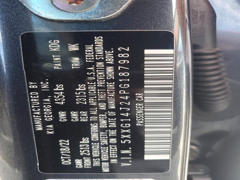 51357956 :رقم المزاد ، 5XXG14J24PG187982 vin ، 2023 Kia K5 مزاد بيع