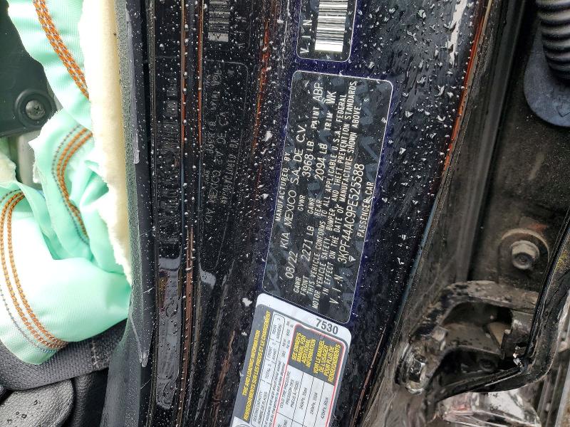 2023 Kia Forte მანქანა იყიდება აუქციონზე, vin: 3KPF44AC9PE525588, აუქციონის ნომერი: 49861416