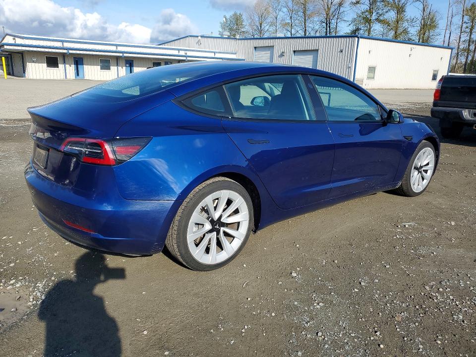 2022 Tesla Model 3 მანქანა იყიდება აუქციონზე, vin: 5YJ3E1EA7NF371929, აუქციონის ნომერი: 50350706
