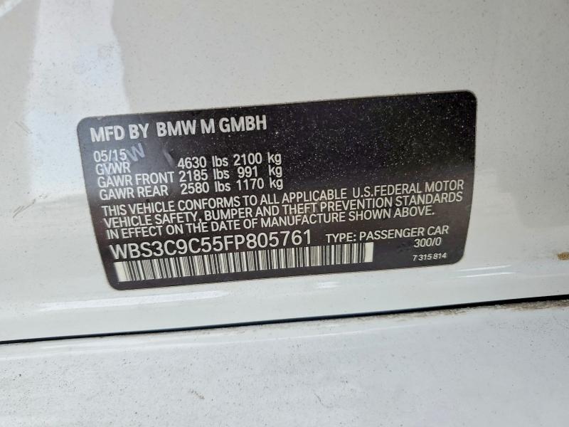 Aukcja sprzedaży 2015 Bmw M3, vin: WBS3C9C55FP805761, numer aukcji: 47661076