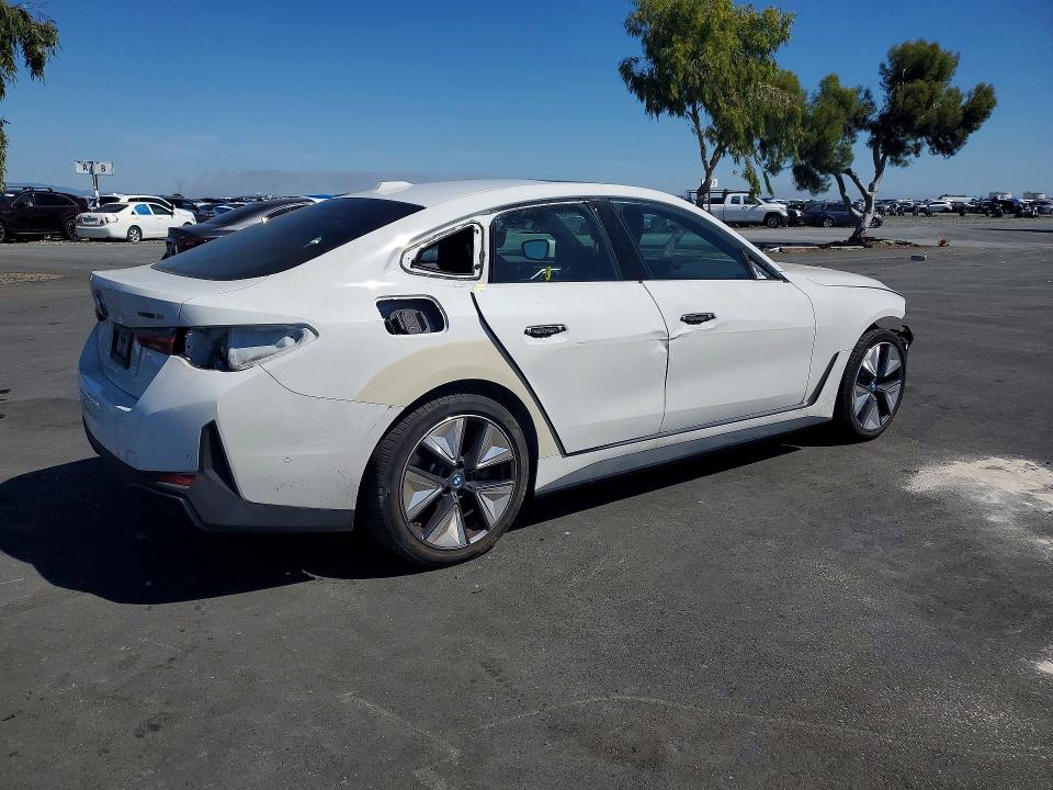 2024 Bmw I4 მანქანა იყიდება აუქციონზე, vin: WBY43AW08RFS74593, აუქციონის ნომერი: 48697716