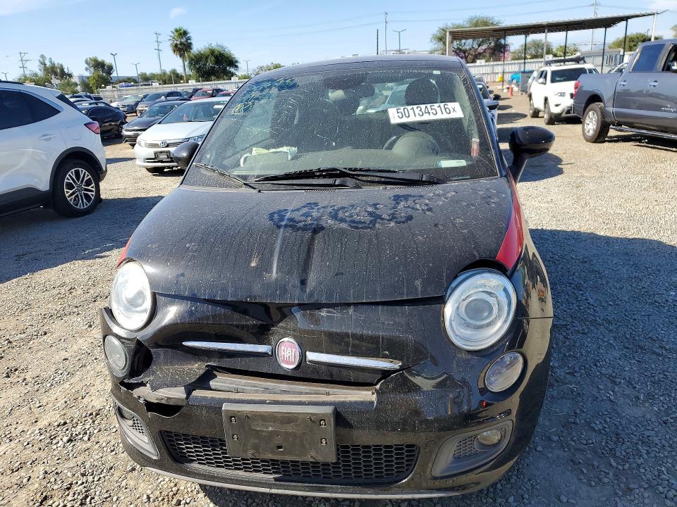 50134516 :رقم المزاد ، 3C3CFFBR5FT508247 vin ، 2015 Fiat 500 مزاد بيع