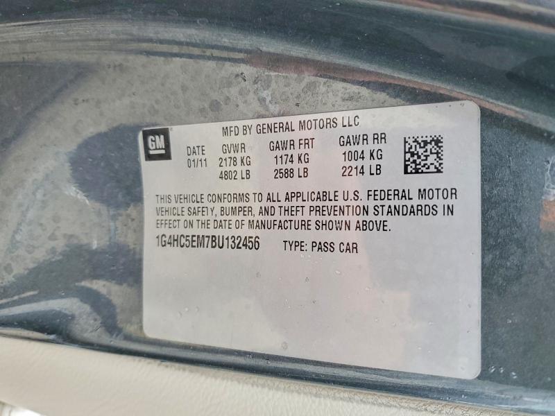 2011 Buick Lucerne მანქანა იყიდება აუქციონზე, vin: 1G4HC5EM7BU132456, აუქციონის ნომერი: 51198386