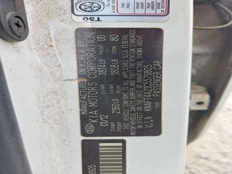 Продажа на аукционе авто 2012 Kia Forte, vin: KNAFT4A21C5579805, номер лота: 51697266