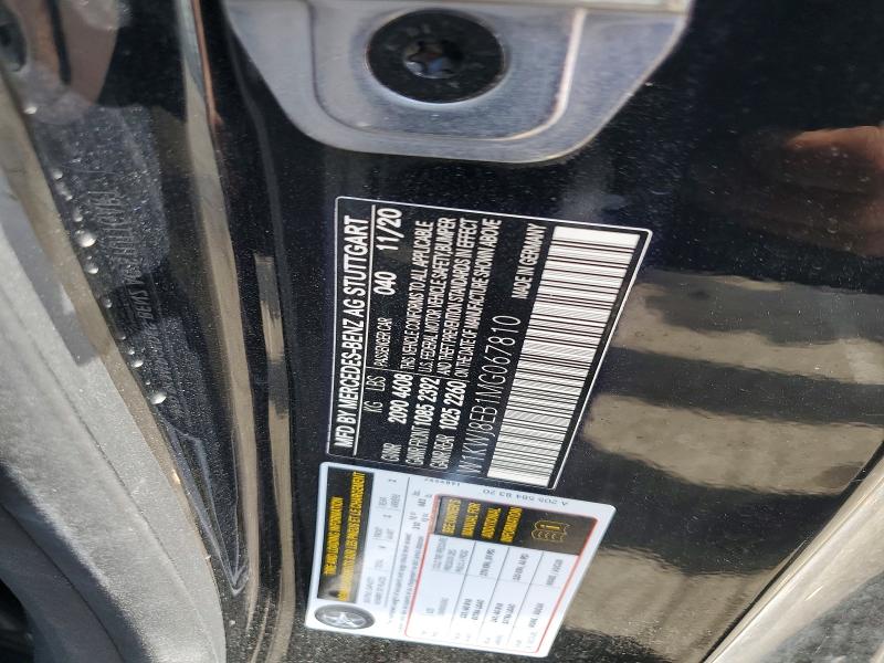 47618996 :رقم المزاد ، W1KWJ8EB1MG067810 vin ، 2021 Mercedes-benz C مزاد بيع