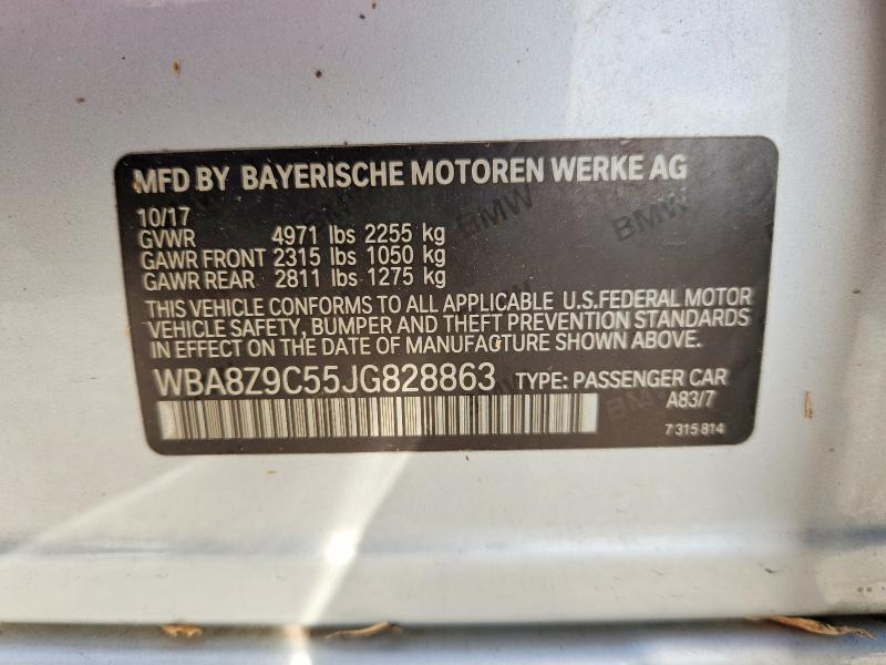 Продажа на аукционе авто 2018 Bmw 330, vin: WBA8Z9C55JG828863, номер лота: 49786776